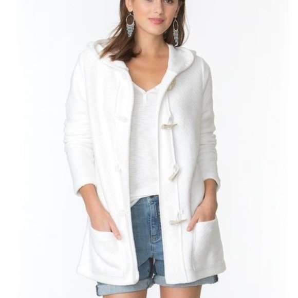 Chaps Sweaters - Chaps Hooded Toggle Cardigan